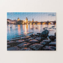 Charles Bridge, Praga no Sunset