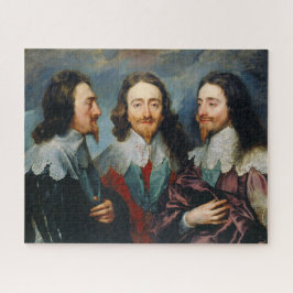 Quebra-cabeça Charles I em três posições │ Anthony van Dyck