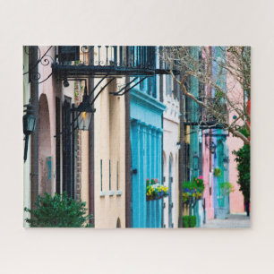 Quebra-cabeça Charleston South Carolina Rainbow Row Houses