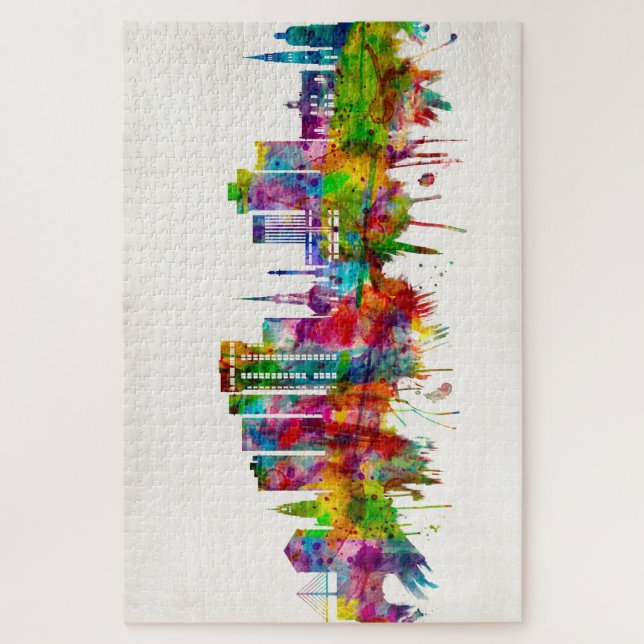 Quebra-cabeça Charleston South Carolina Skyline (Vertical)