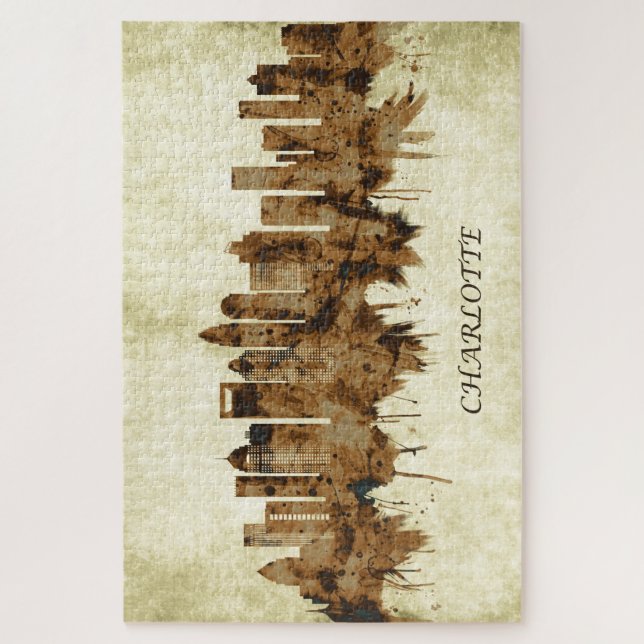 Quebra-cabeça Charlotte Carolina do Norte (Vertical)