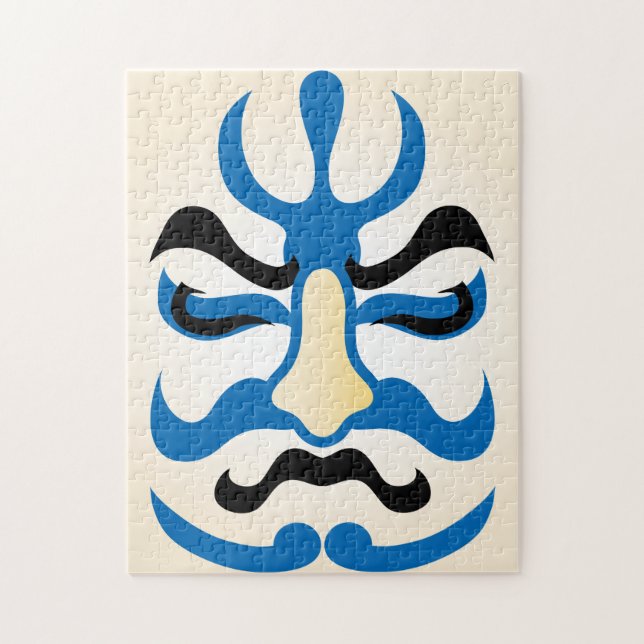 Quebra-cabeça Charme japonês ∣ Maquiagem Tradicional do Teatro K (Vertical)