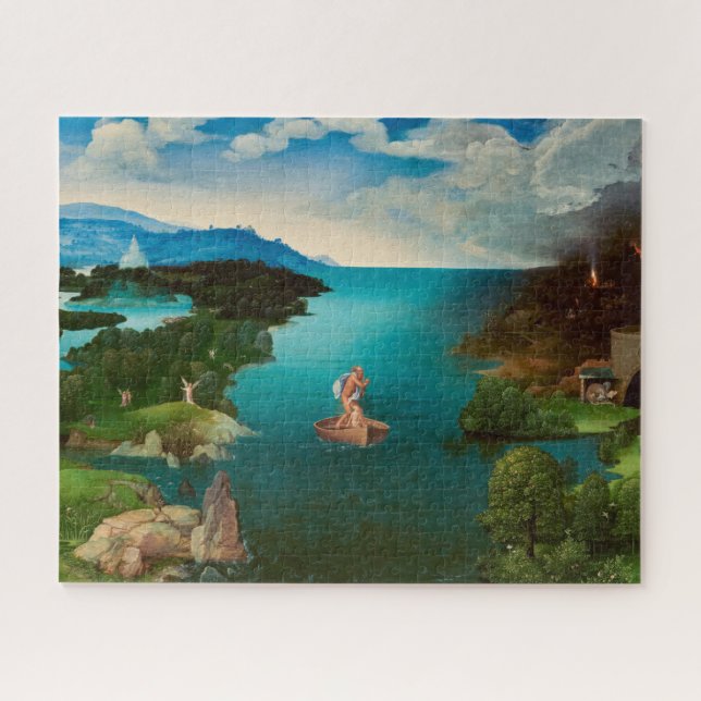 Quebra-cabeça Charon atravessando o rio Styx por Joachim Patinir (Horizontal)