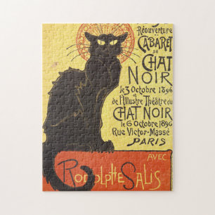Quebra-cabeça Chat Noir Steinlen Belle Epoque Vintage Art