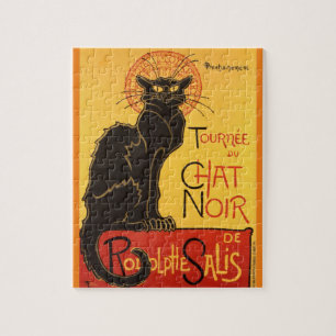 Quebra-cabeça Chat Noir Steinlen Belle Epoque Vintage Art