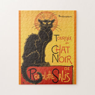 Quebra-cabeça Chat Noir Steinlen Belle Epoque Vintage Art