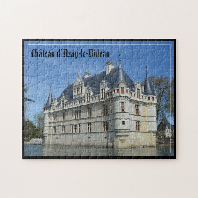 Quebra-cabeça Chateau francês - Château d’Azay-le-Rideau (Horizontal)