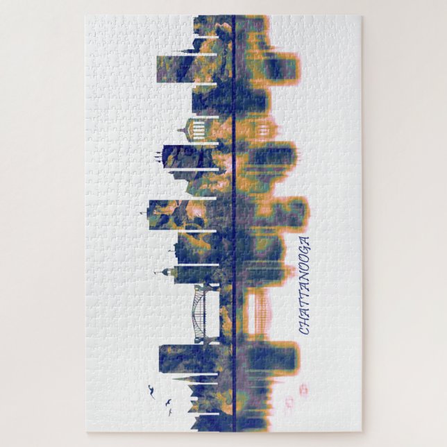 Quebra-cabeça Chattanooga Skyline (Vertical)