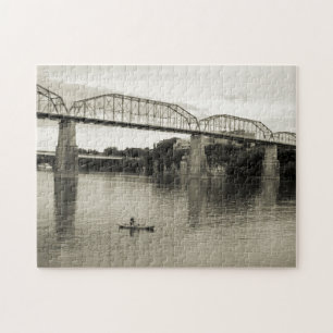Quebra-cabeça Chattanooga, TN - Ponte da Rua Walnut 11x14