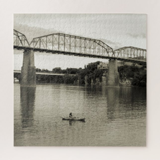 Quebra-cabeça Chattanooga, TN - Ponte da Rua Walnut 20x20 (Vertical)
