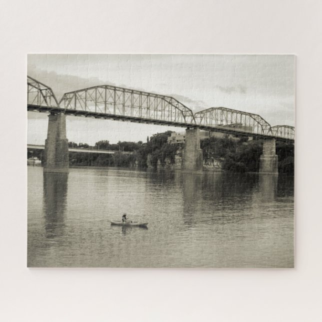 Quebra-cabeça Chattanooga, TN - Ponte Walnut Street 16x20 (Horizontal)