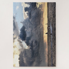 Quebra-cabeça Chave de Barcos de Pesca Ocidental ao Sunset