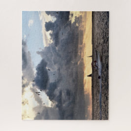 Quebra-cabeça Chave de Barcos de Pesca Ocidental ao Sunset