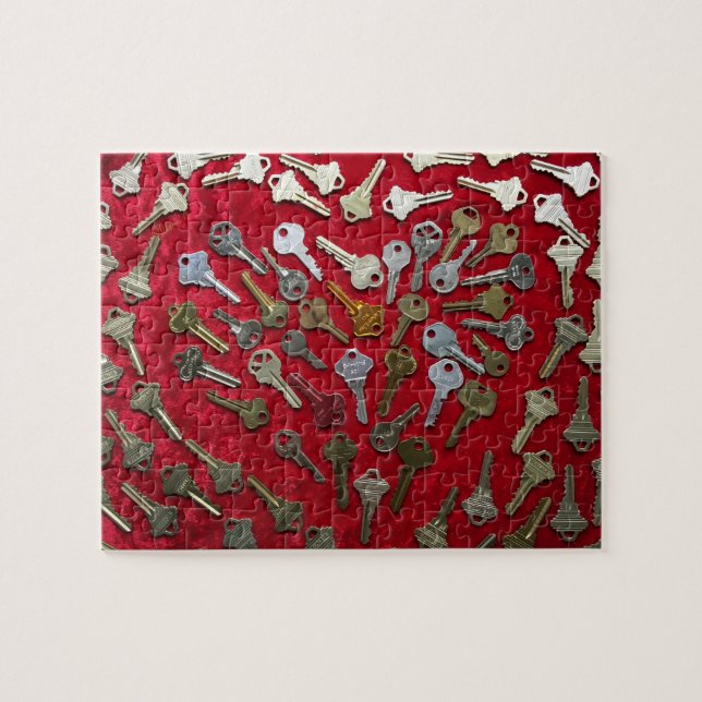 Quebra-cabeça Chaves quebra-cabeça, chave para o meu coração (Horizontal)