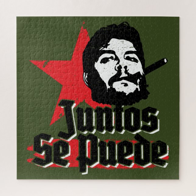 Quebra-cabeça Che Guevara Citação Revolucionária Juntos Se Puede (Vertical)
