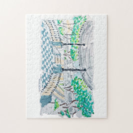 Quebra-cabeça Checkerboard Kiosk Park View