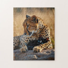 Quebra-cabeça Cheetah Guardian, Kitten Heart