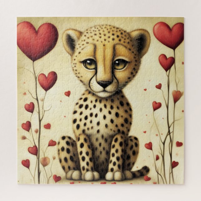 Quebra-cabeça Cheetah Love 2 (Vertical)