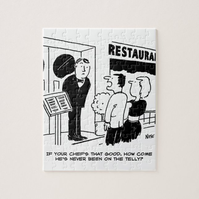 Quebra-cabeça Chef no Restaurante não está no Cartoon de Televis (Vertical)