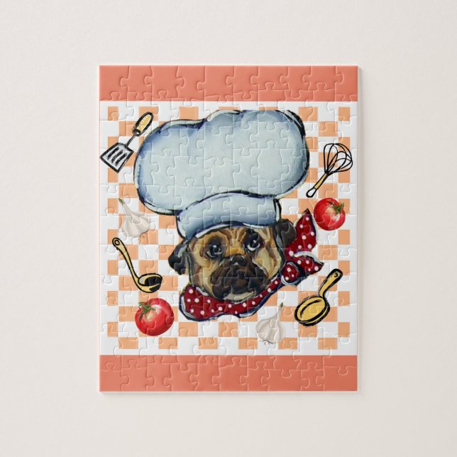 Quebra-cabeça Chef Pug (Vertical)