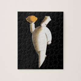 Quebra-cabeça Chef Restaurante Art Deco, Vintage Business