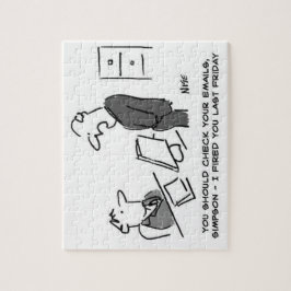 Quebra-cabeça Chefe Inclina o Trabalhador por Email