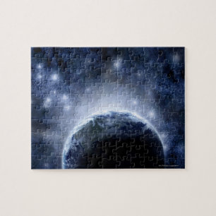 Quebra-cabeça Cheio Airbrushed do céu nocturno das estrelas em