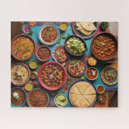 Quebra-cabeça Cheio Da Comida Mexicana