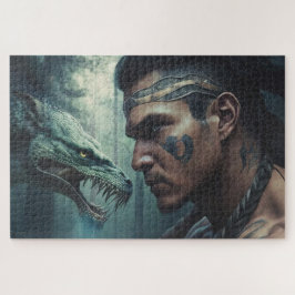 Quebra-cabeça Cherokee Warrior e Uktena