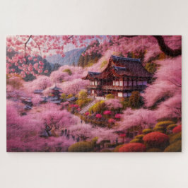Quebra-cabeça Cherry Blossom - Paisagem Cêntica Respiratória