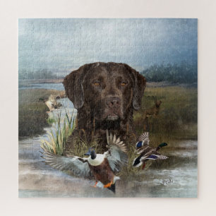 Quebra-cabeça Chesapeake Bay Retriever, Arte