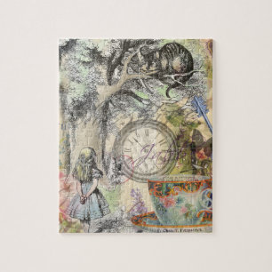 Quebra-cabeça Cheshire Cat Alice Wonderland Classic