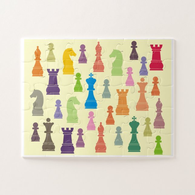 Quebra-cabeça Chess Pieces Jigsaw Puzzle (Horizontal)