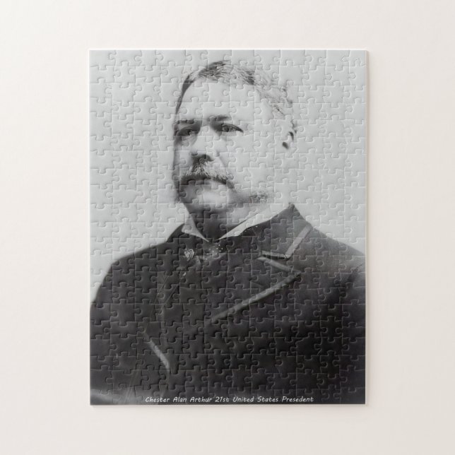 Quebra-cabeça Chester Alan Arthur 21rua presidente da América. (Vertical)