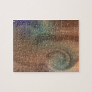 Quebra-cabeça Chic Earthy Strata   Agato natural de pedra de cob