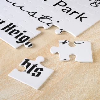 Quebra-cabeça Chicago - preto no branco