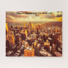 Quebra-cabeça Chicago Town Michigan.