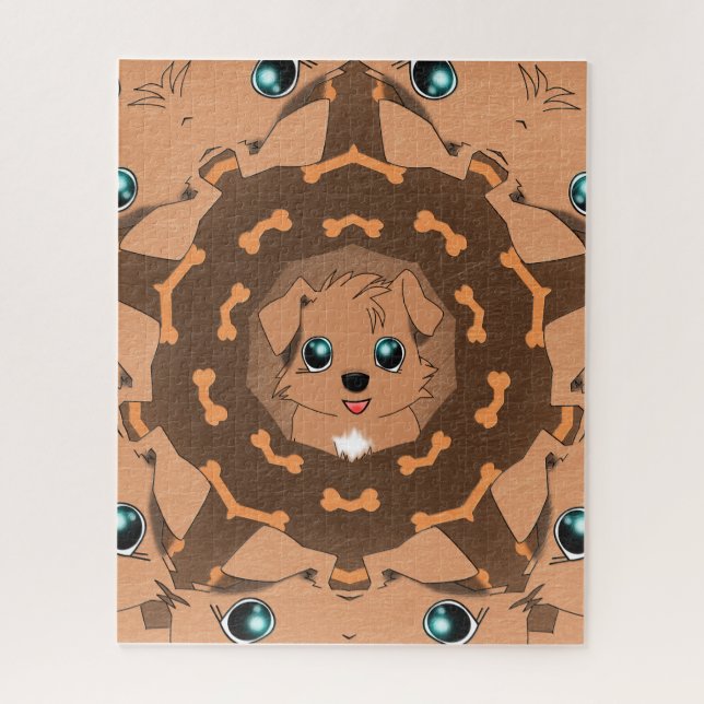 Quebra-cabeça Chien kawaii (Vertical)