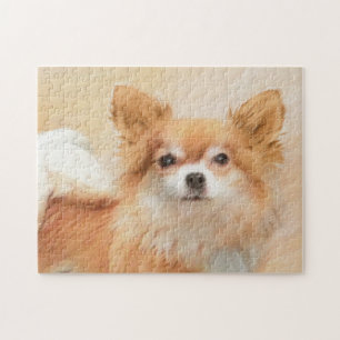Quebra-cabeça Chihuahua Pintura De Cachorro De Cabelo Longo