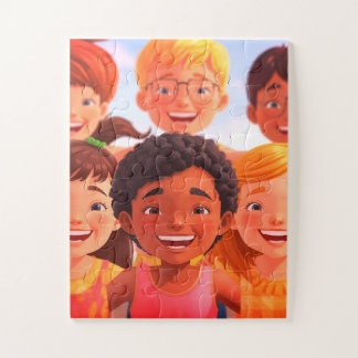 Quebra-cabeça Children Having Fun Together on a 30 Piece Puzzle