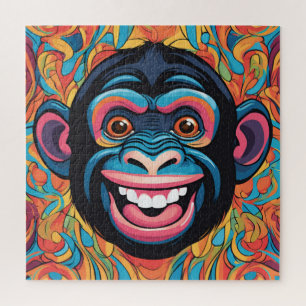Quebra-cabeça Chimpanzé Engraçado e Louco