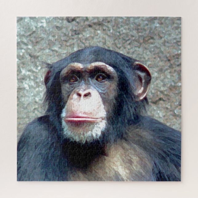 Quebra-cabeça Chimpanzee Wild Animals Art Photo (Vertical)