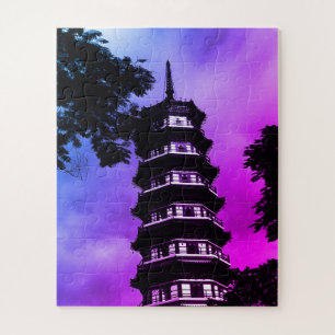 Quebra-cabeça China Antiga Canton a pagoda florida