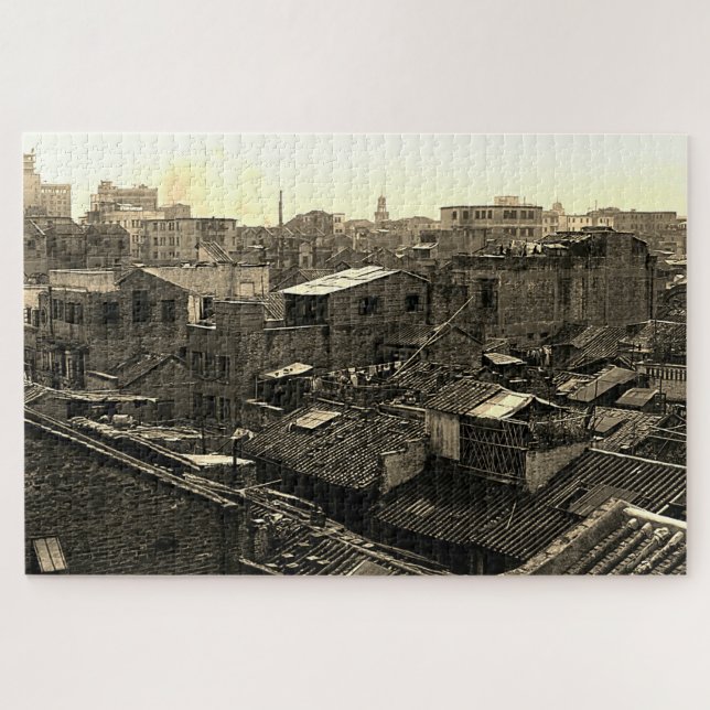 Quebra-cabeça China antiga cidade de Cantão (Horizontal)
