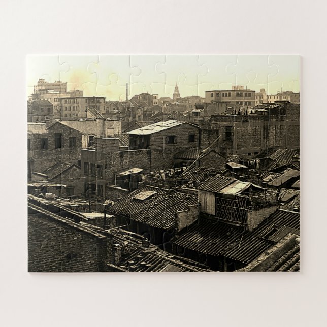 Quebra-cabeça China antiga cidade de Canton (Horizontal)