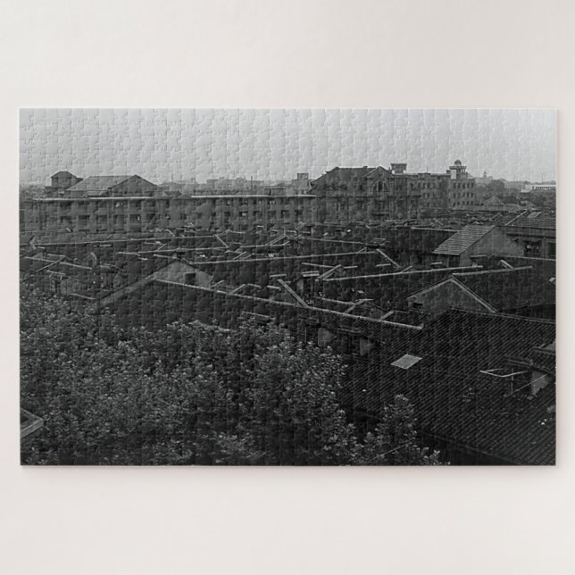 Quebra-cabeça China Antiga Cidade de Xangai (Horizontal)