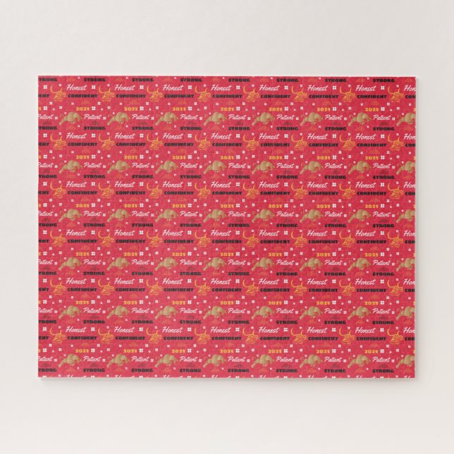 Quebra-cabeça Chinês 2021 Ano dos Traços Ox (Horizontal)