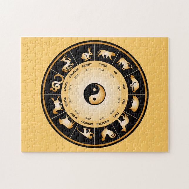 Quebra-cabeça Chinese Zodiac Wheel (Horizontal)