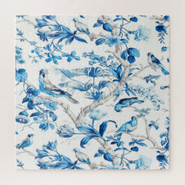 Quebra-cabeça Chinoiserie azul e branca