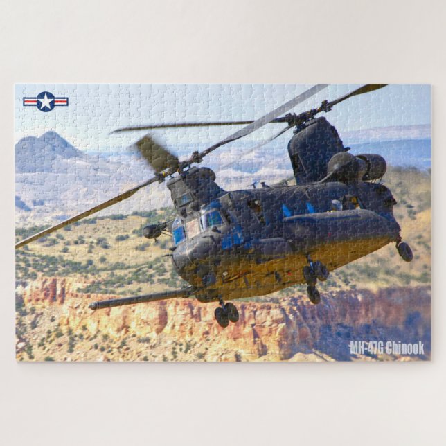 Quebra-cabeça CHINOOK MH-47G (20x30 POLEGADAS) (Horizontal)